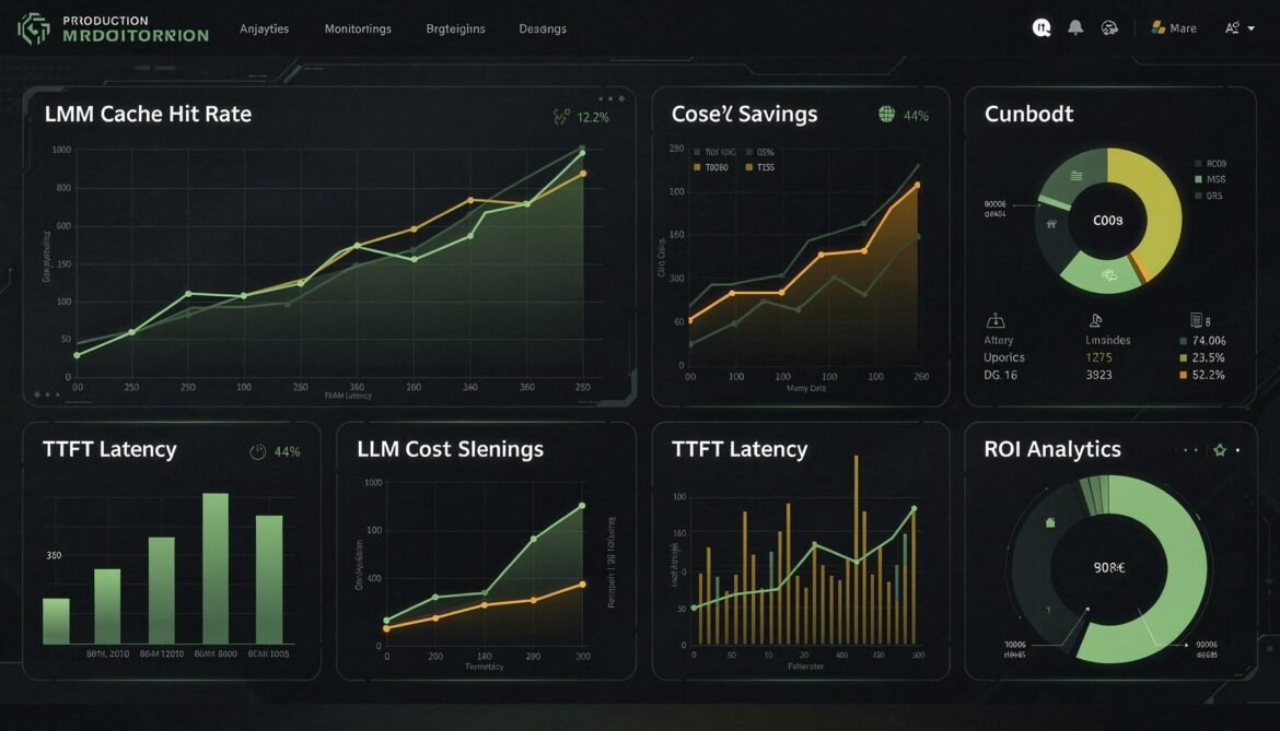 Production Monitoring for LLM Caching: Cache Hit Rate Dashboards, TTFT Measurement, and ROI Calculation