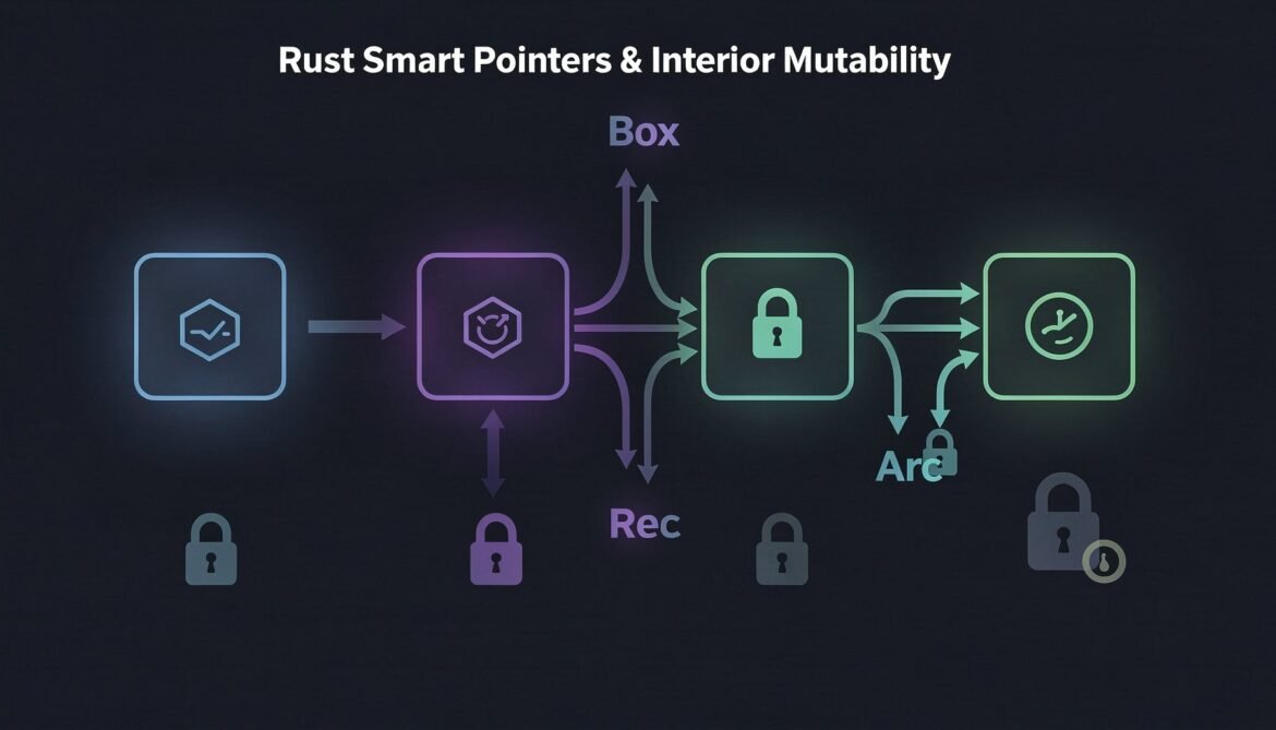 Advanced Rust Series Part 7: Smart Pointers and Interior Mutability – Box, Rc, Arc, RefCell, and Mutex