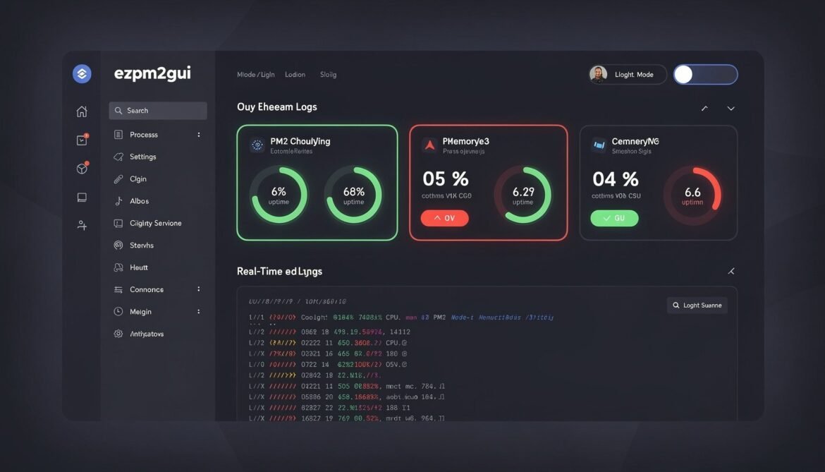 ezpm2gui v1.4.0 — A Complete Tailwind UI Revamp for Your PM2 Dashboard